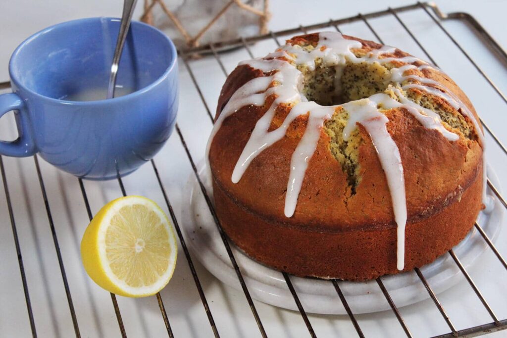 Bizcocho de limon con semillas de amapola
