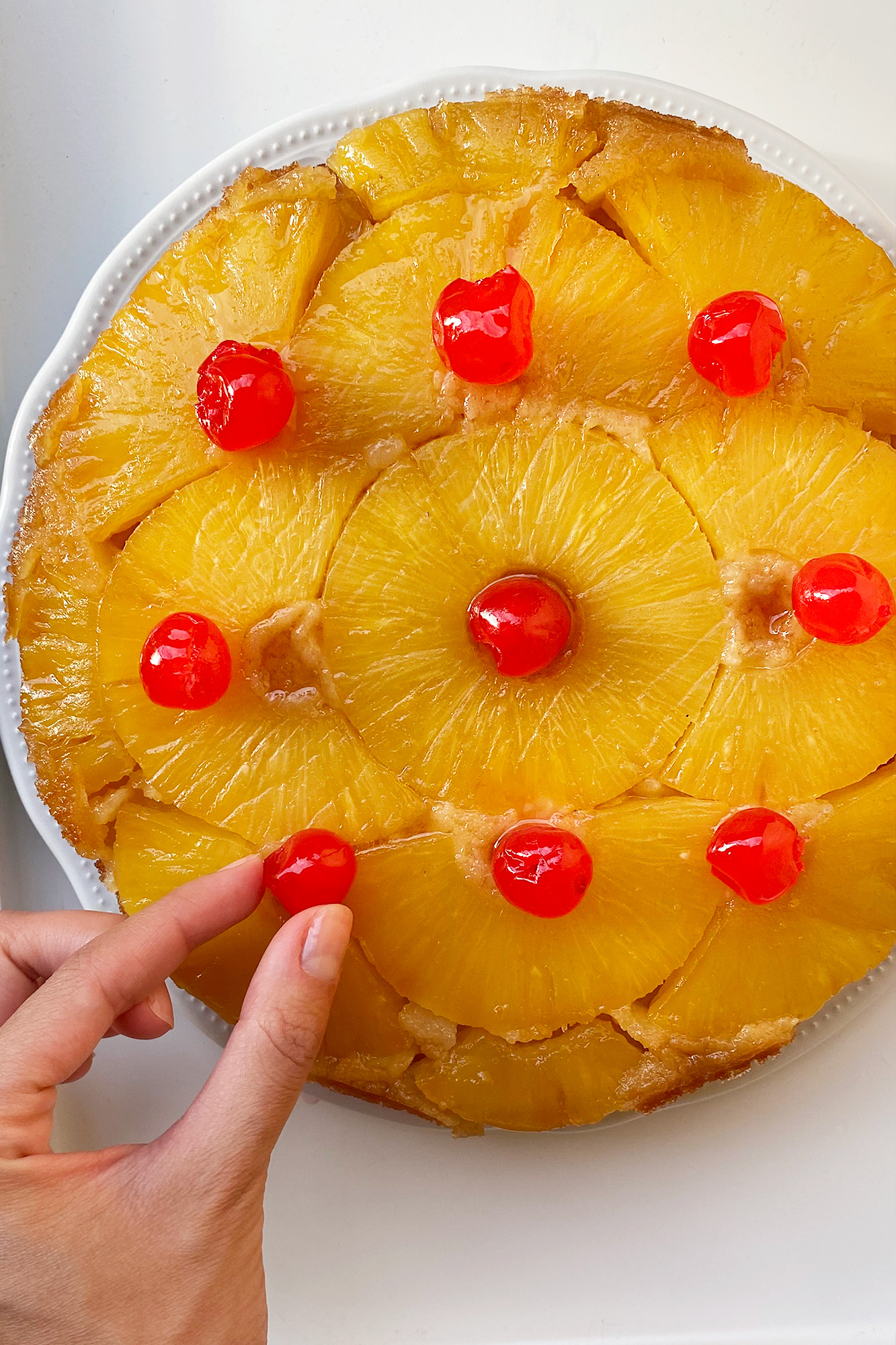 Pineapple upside down cake