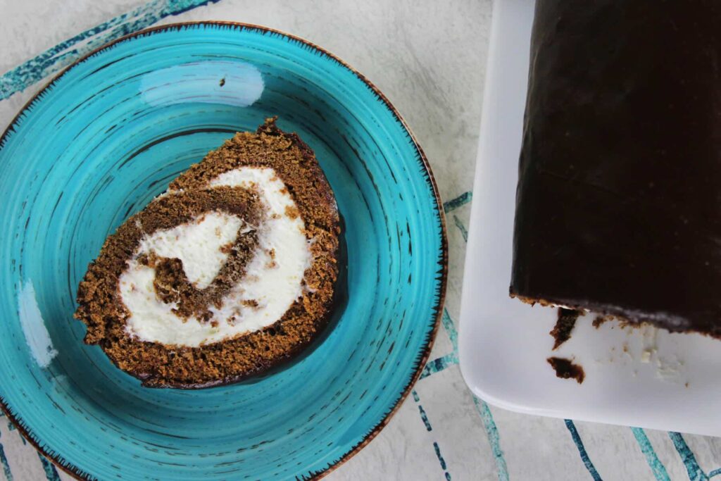 Rollo de chocolate suizo