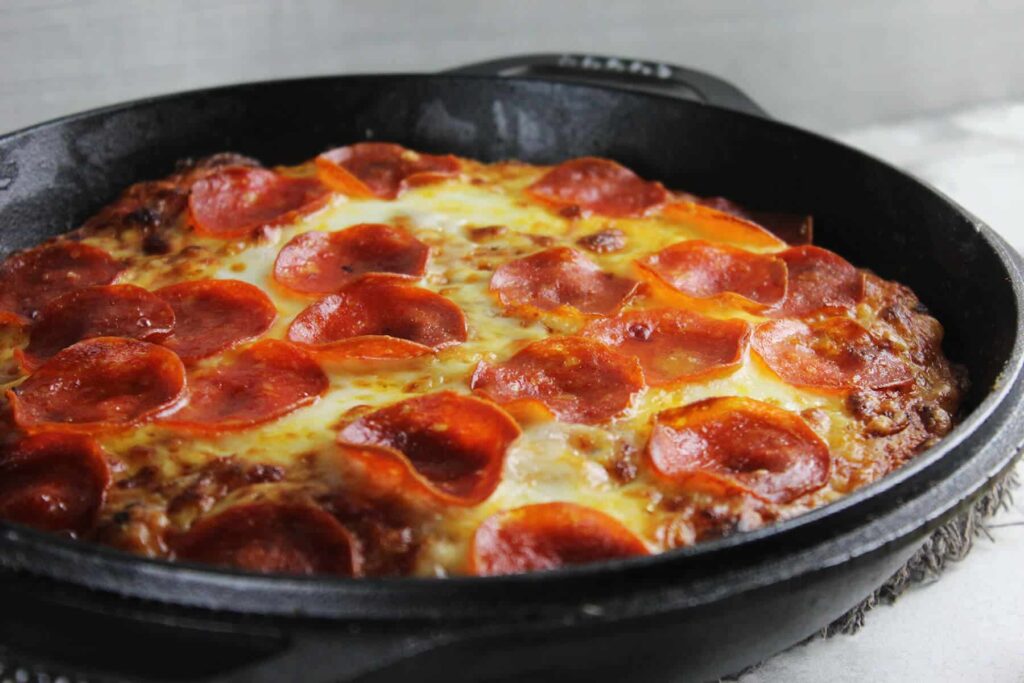 Skillet pizza recipe
