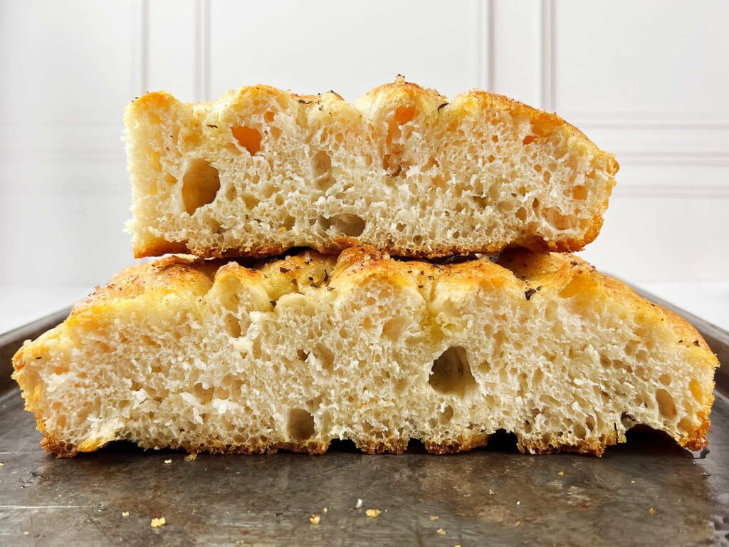No knead focaccia