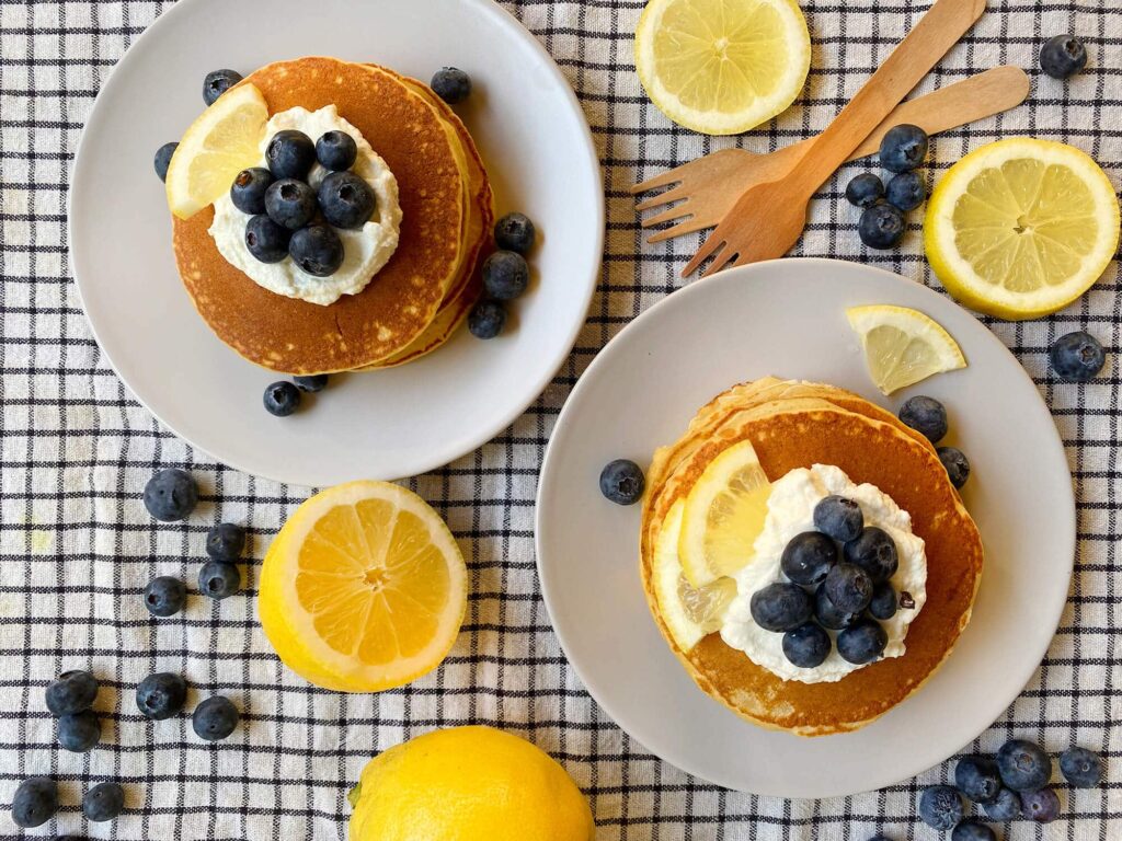 Receta de pancakes de ricotta y limon