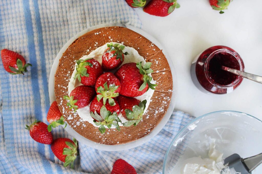 Pastel de fresa