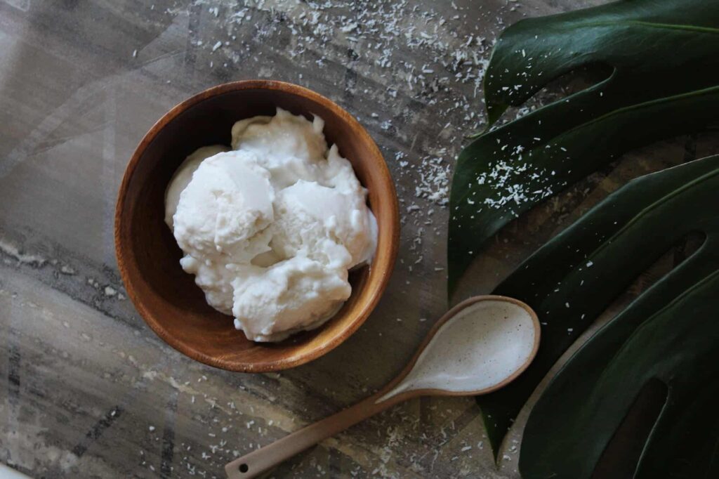 Helado de coco