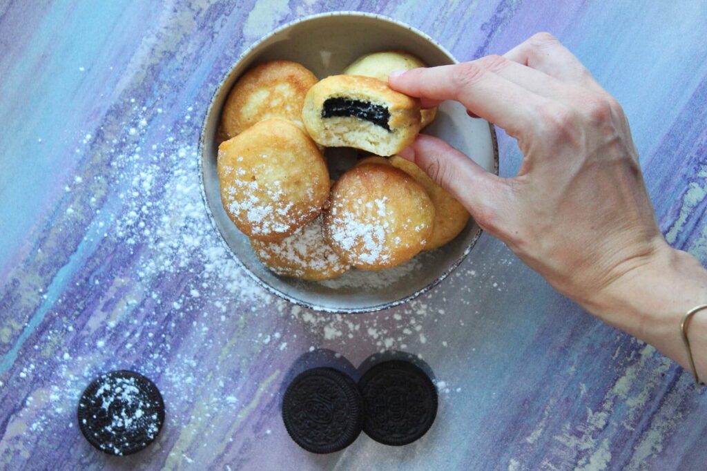Cómo hacer oreos fritas