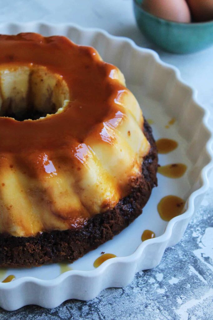 Chocoflan pastel imposible