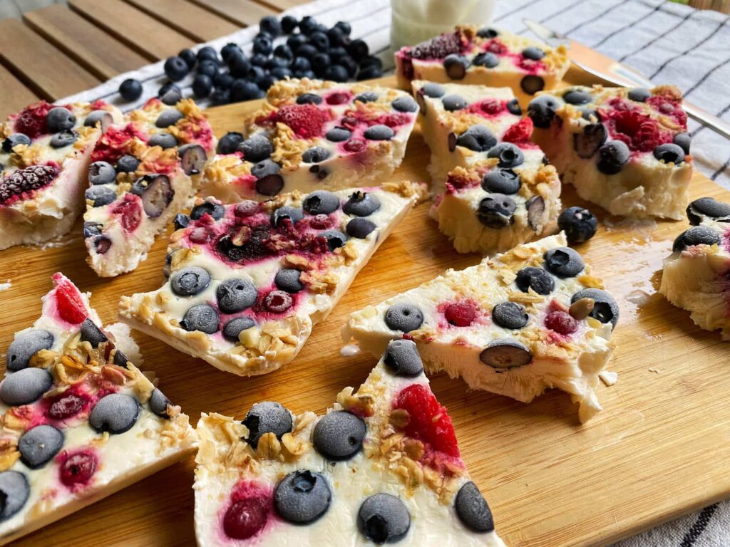 Cómo hacer barks de yogur