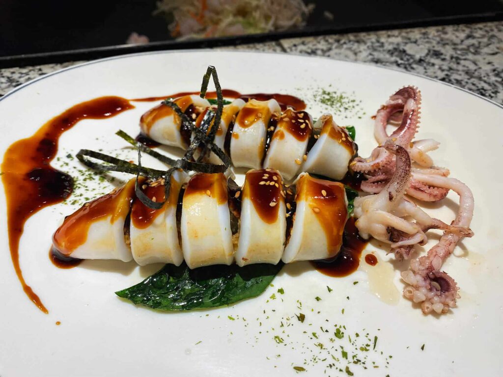 Calamares rellenos teppanyaki ken