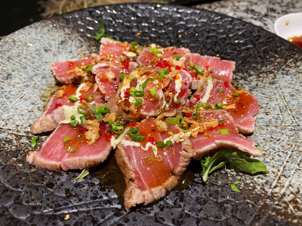 tataki de ternera Ken teppanyaki