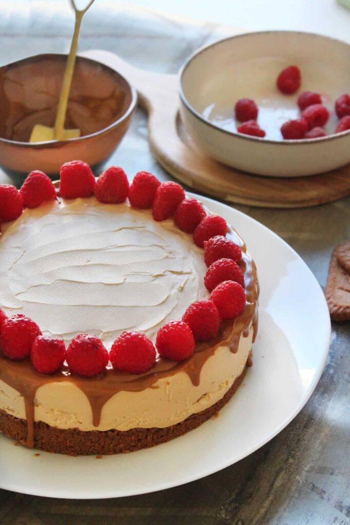 Lotus biscoff cookies no-bake cheesecake recipe