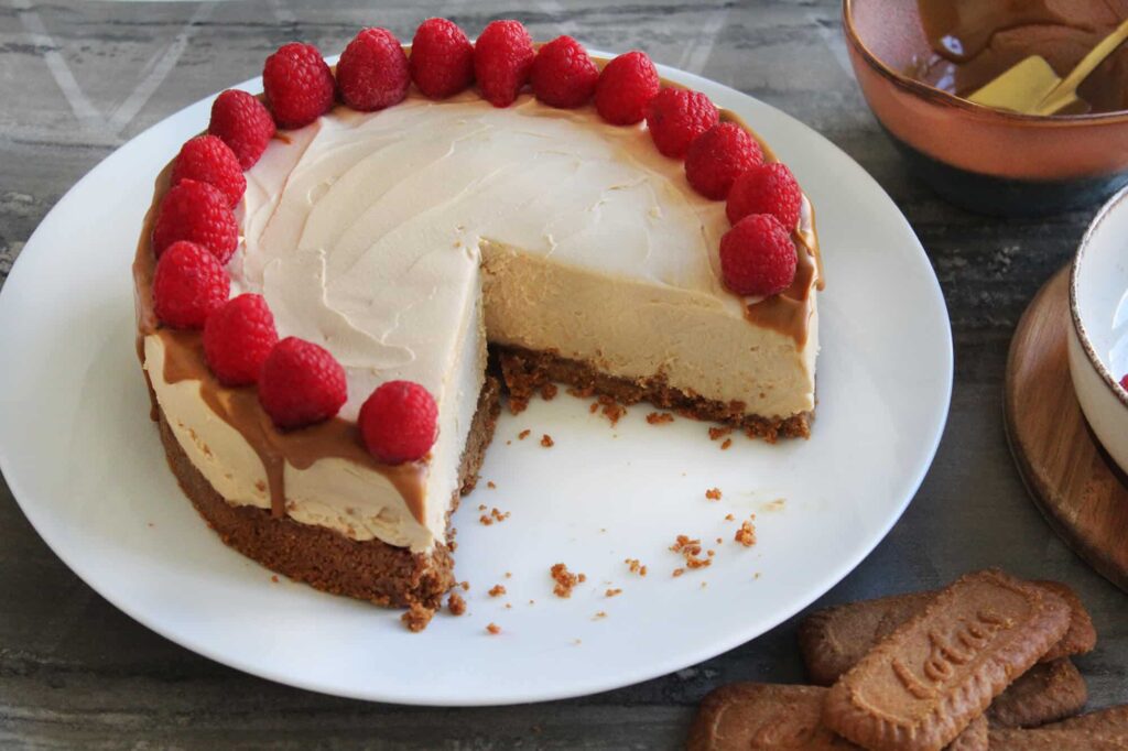 Cómo hacer un cheesecake de galletas Lotus Biscoff sin horno