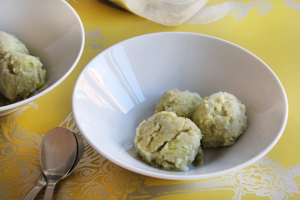 Grape sorbet