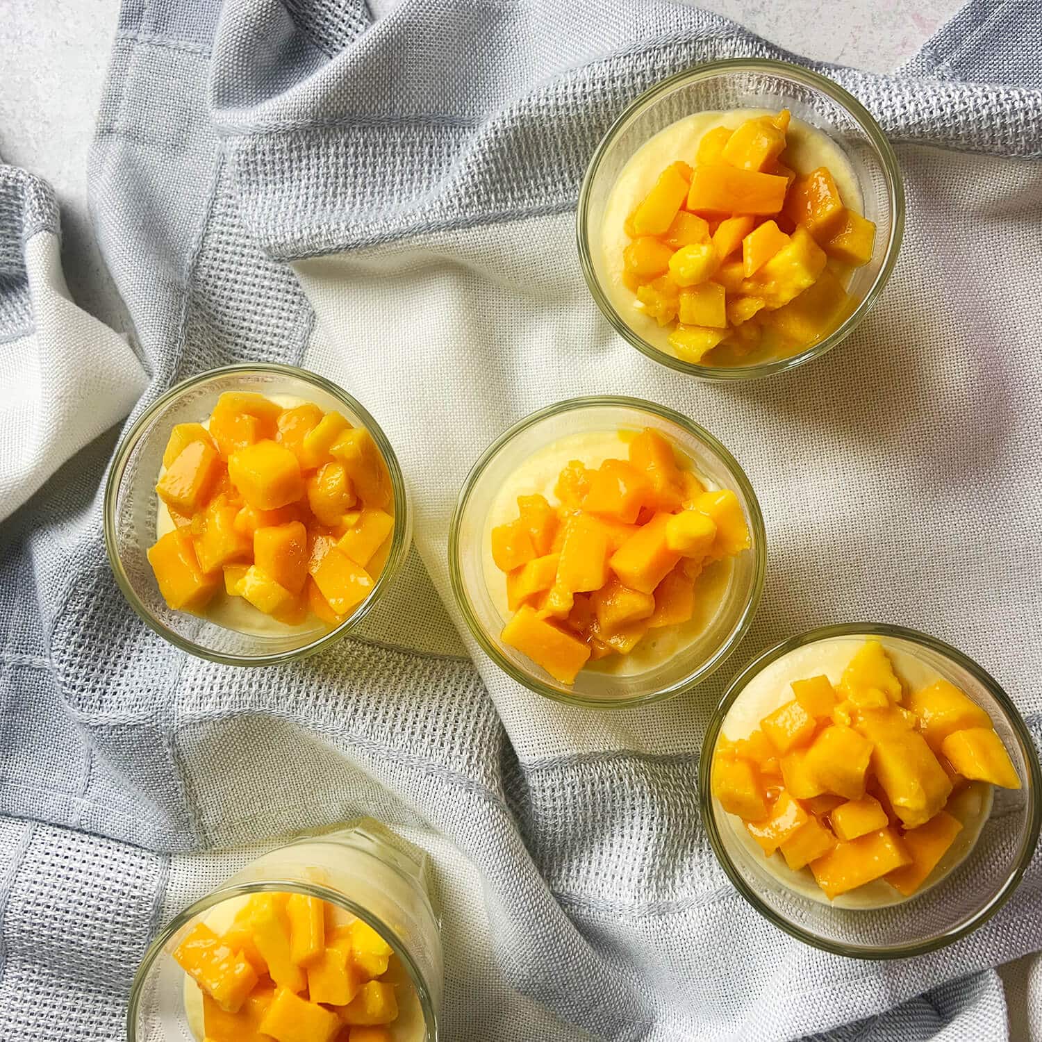 Photograph of the recipe for mango mousse.