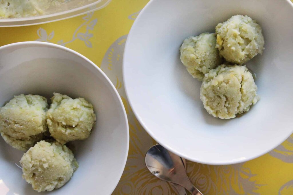 Sorbete de uva receta