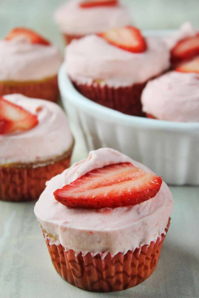 Strawberry cupcakes recipe
