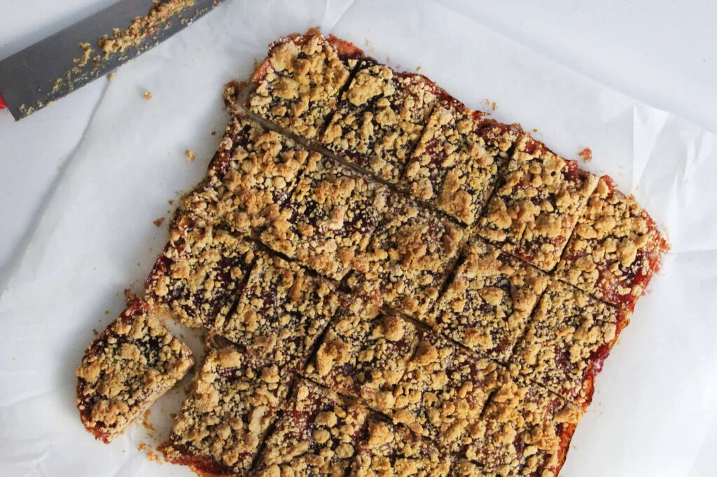 Peanut butter and jelly bars