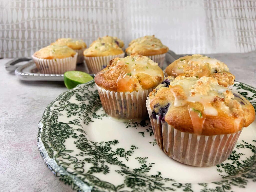 The best cream cheese muffins with lemon and blueberries