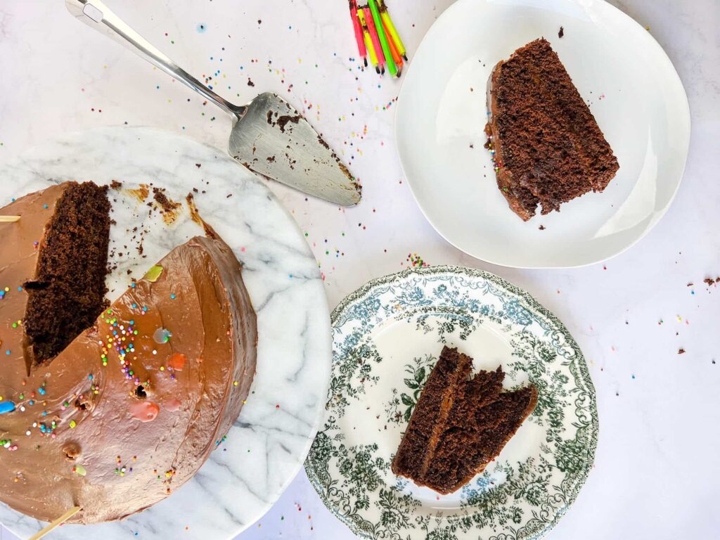 Chocolate dulce de leche cake