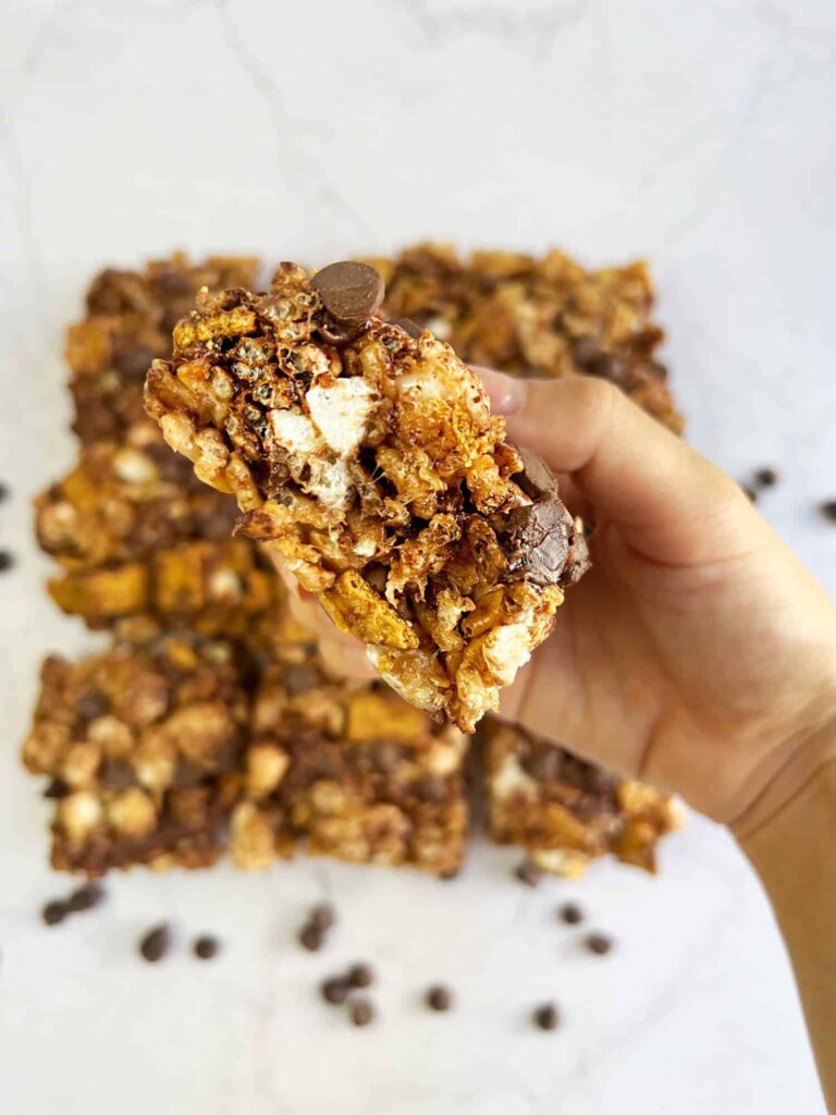 How to make S'mores rice krispies treats
