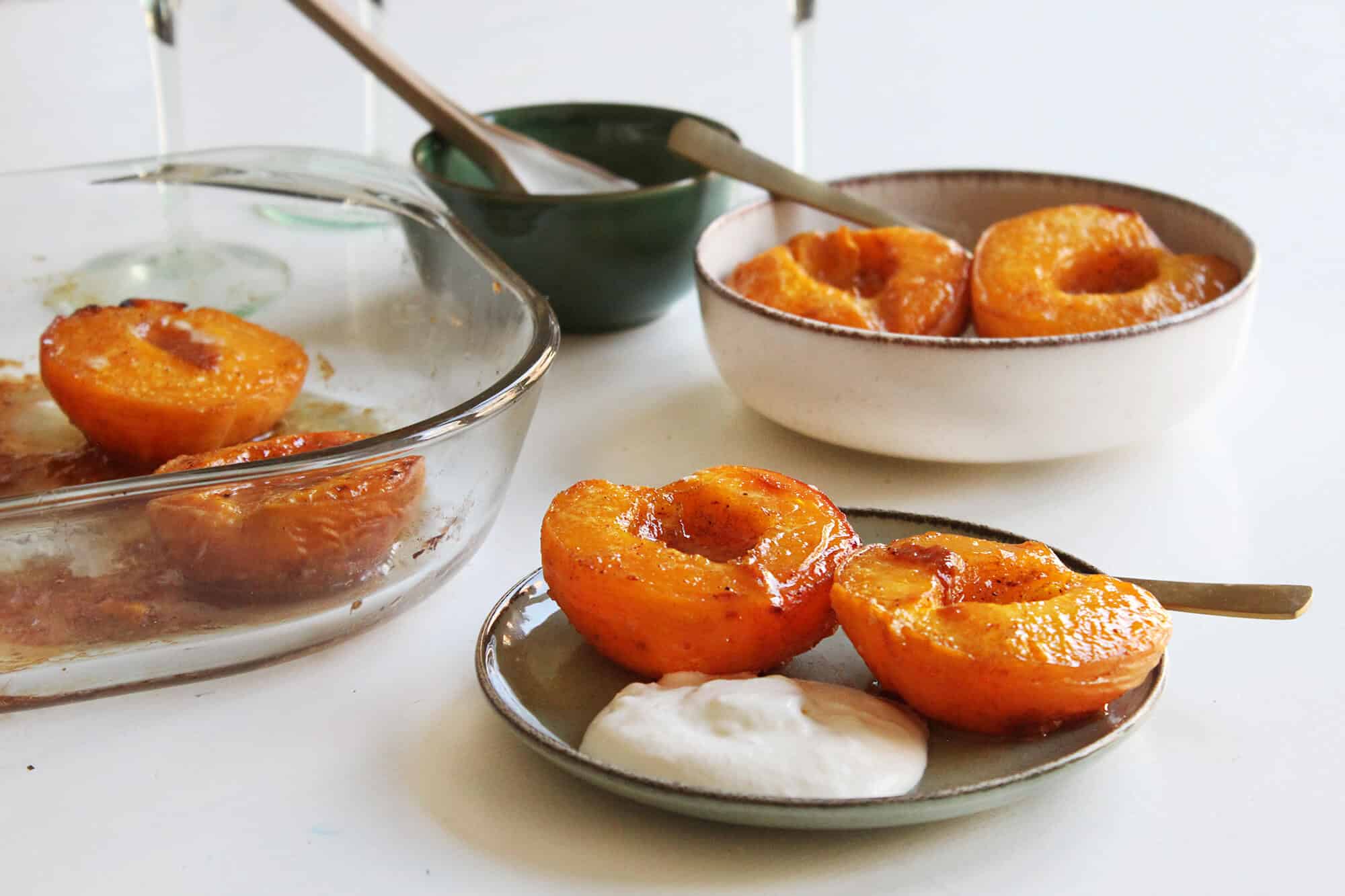 Duraznos o melocotones al horno