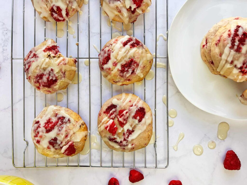 Raspberry lemon cookies
