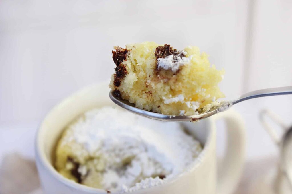 Orange chocolate chip mug cake recipe