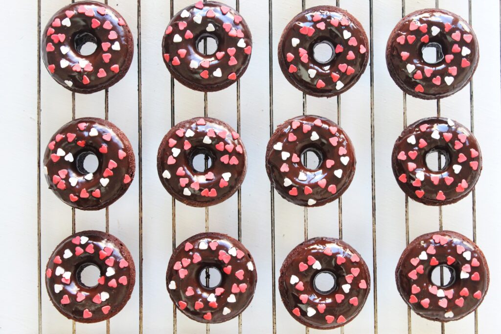 Chocolate baked donuts