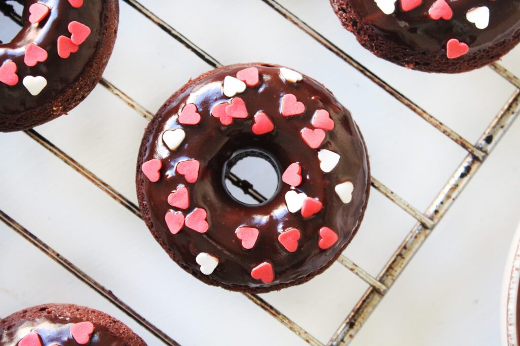 Donas de chocolate horneadas