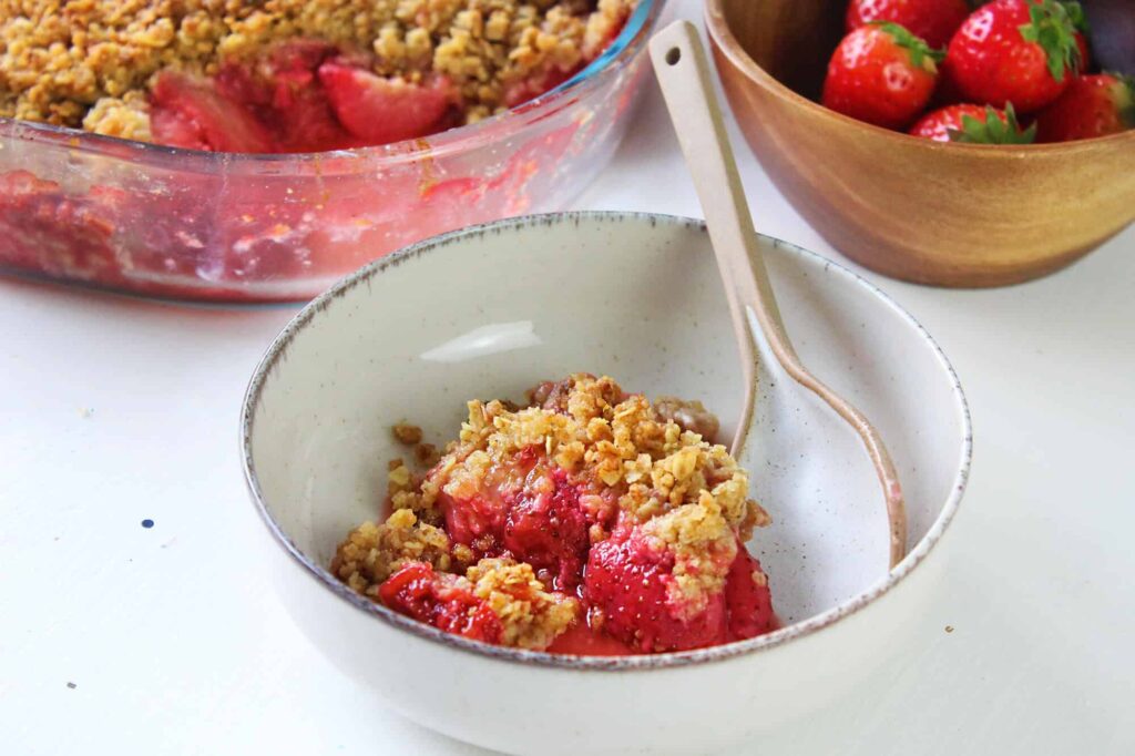 Strawberry crumble recipe