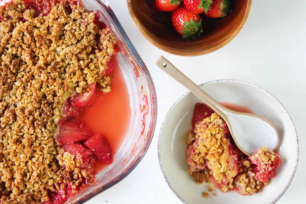 How to make a Strawberry crumble