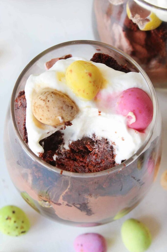 Easter brownie parfaits recipe