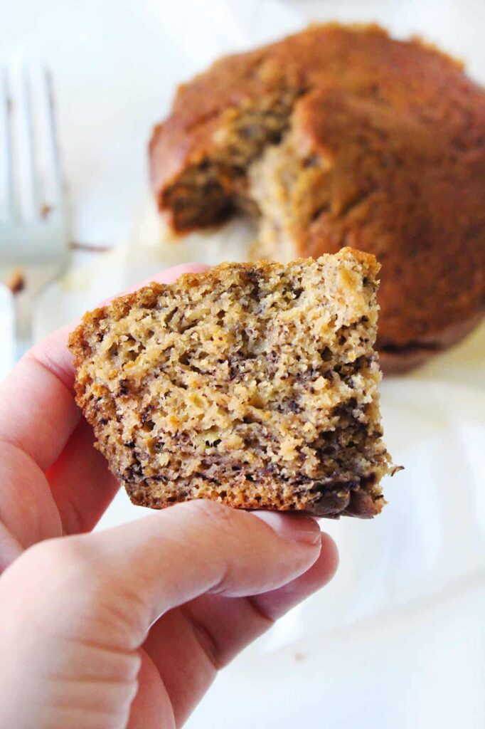 El mejor Pan de plátano de una porción