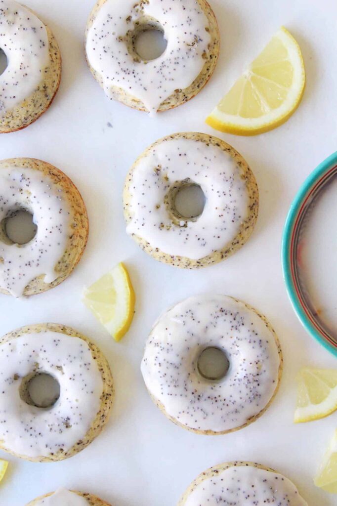 Receta de Donas horneadas de limón y semillas de amapola