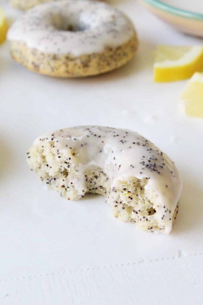 Baked lemon poppy seed donuts recipe