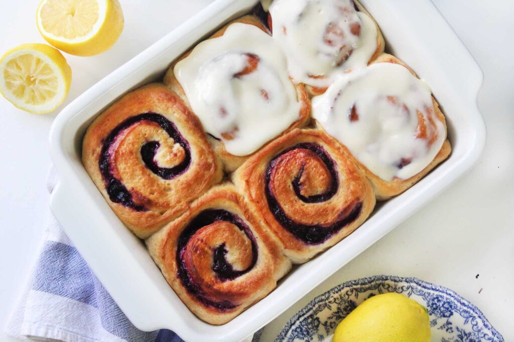 Blueberry lemon sweet rolls