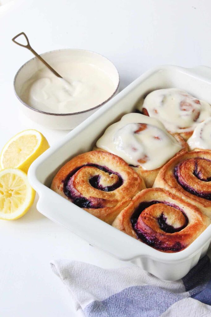 The best Blueberry lemon sweet rolls