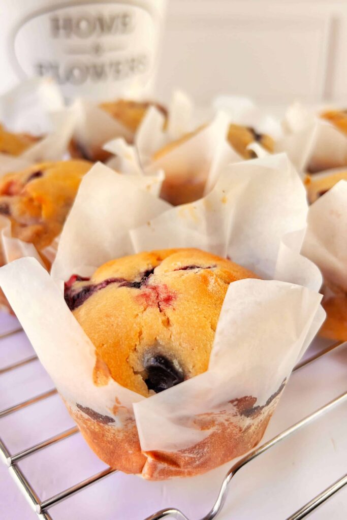 Receta de Muffins de frutos rojos