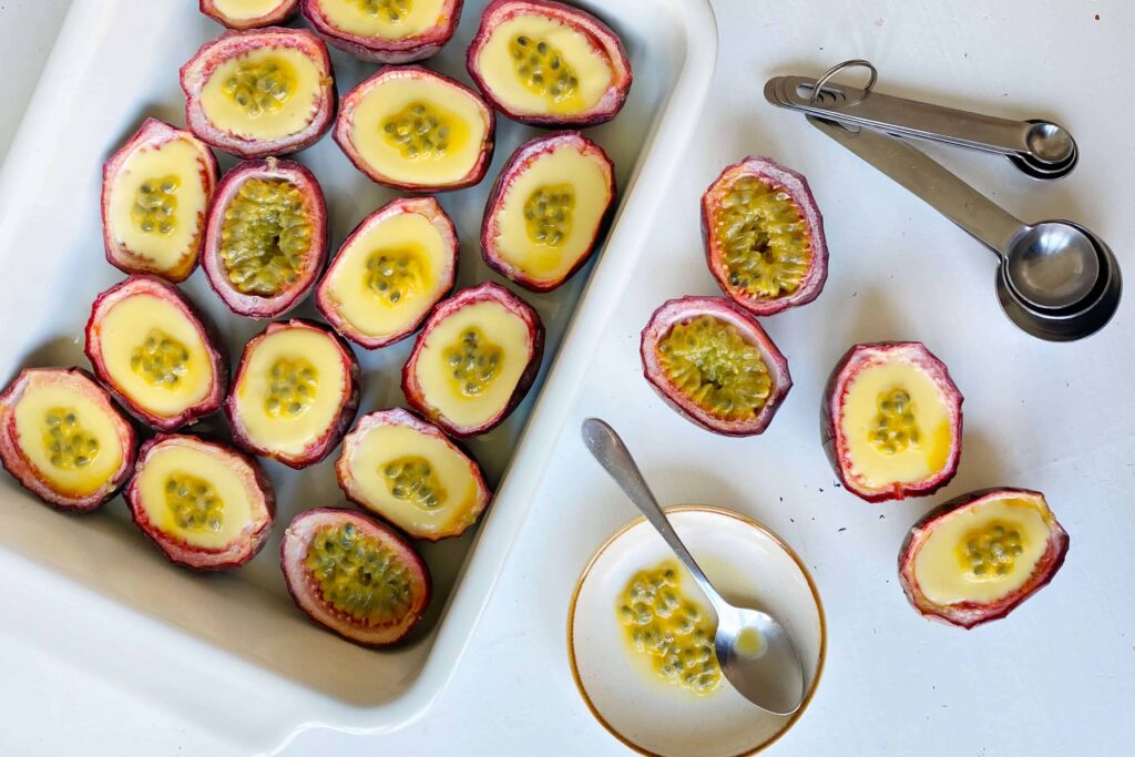 Passion fruit posset