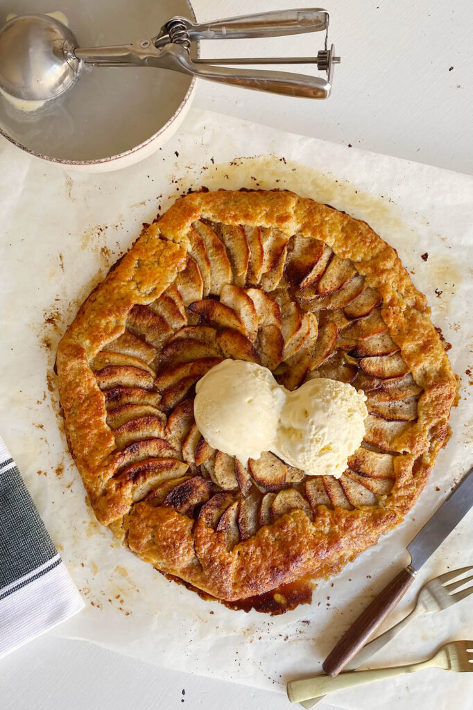 Receta de Galette de manzana