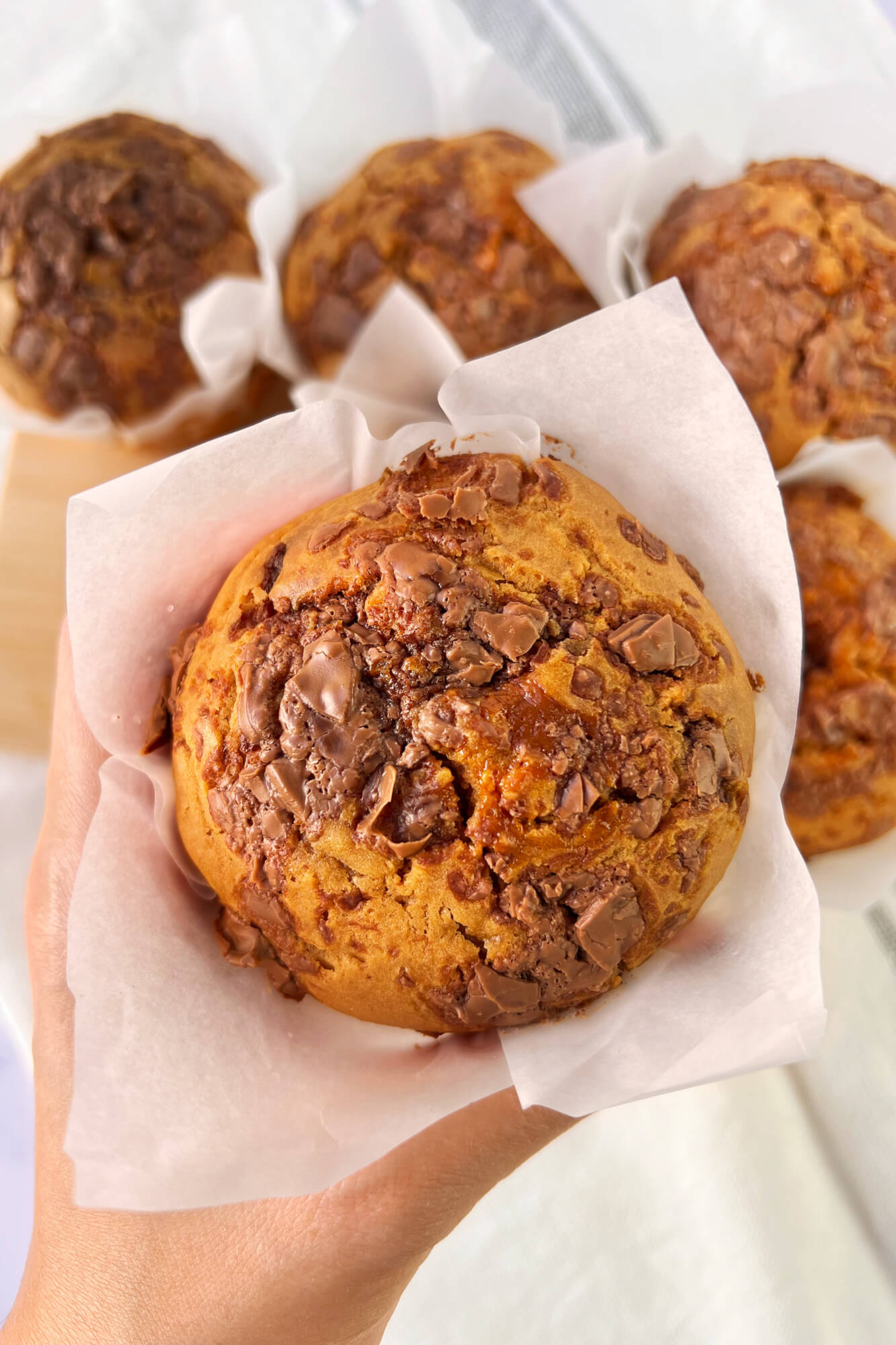Muffins de dulce de leche