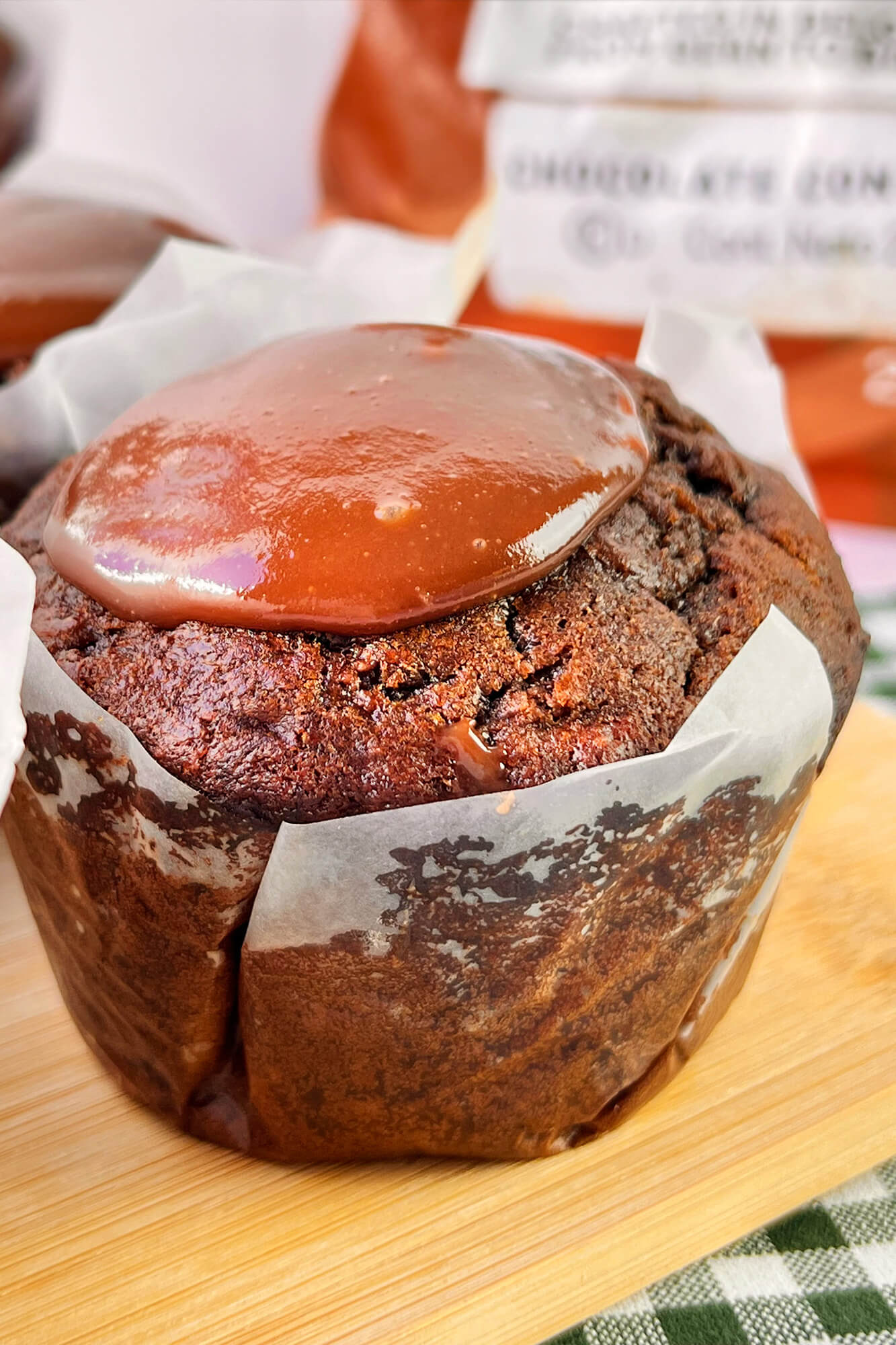 Muffins de chocolate con plátano