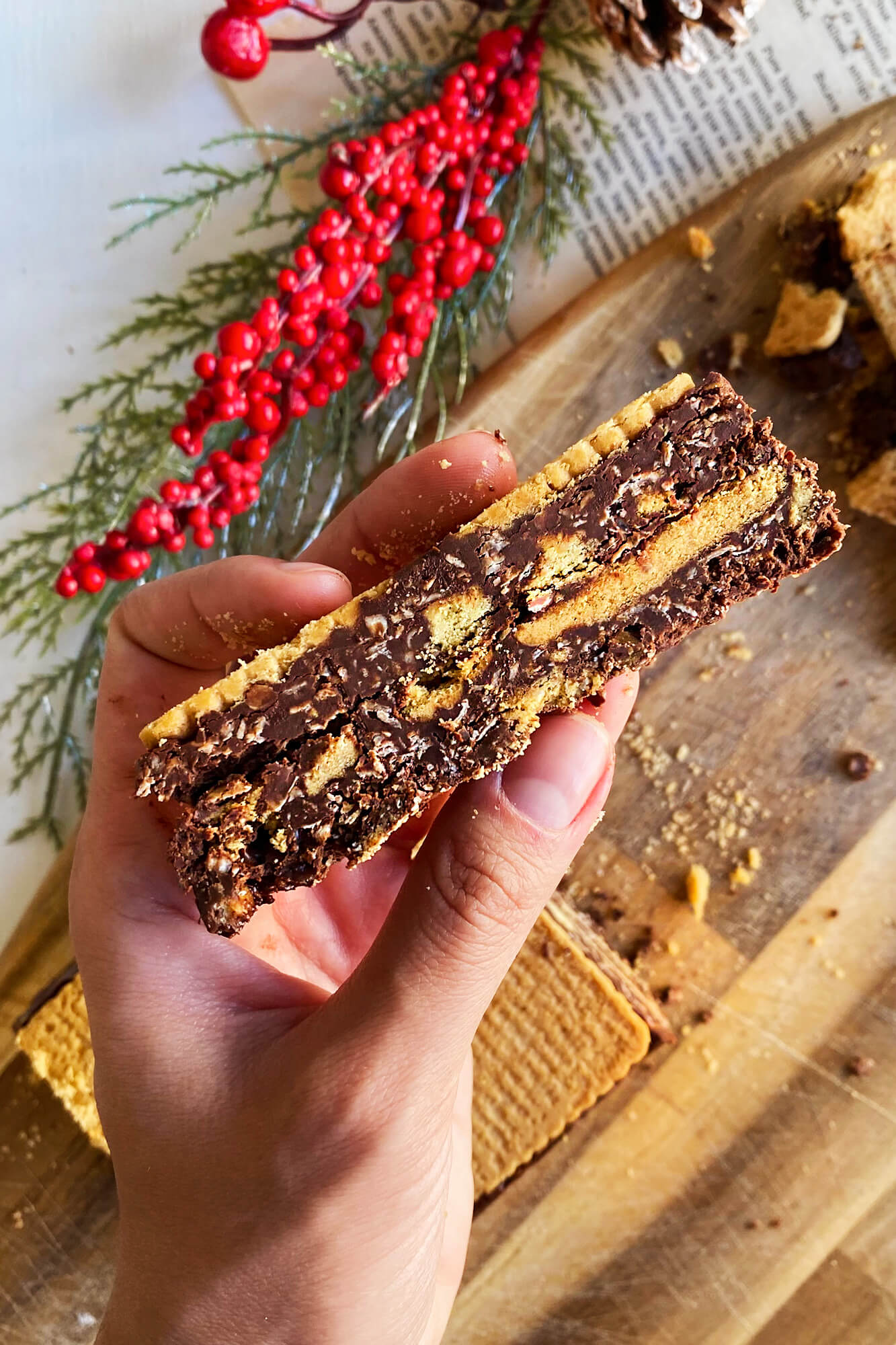 Turrón de avena y chocolate sin azúcar
