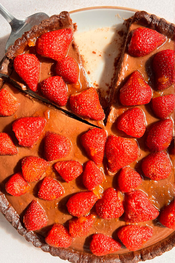 The best Chocolate strabwerry tart