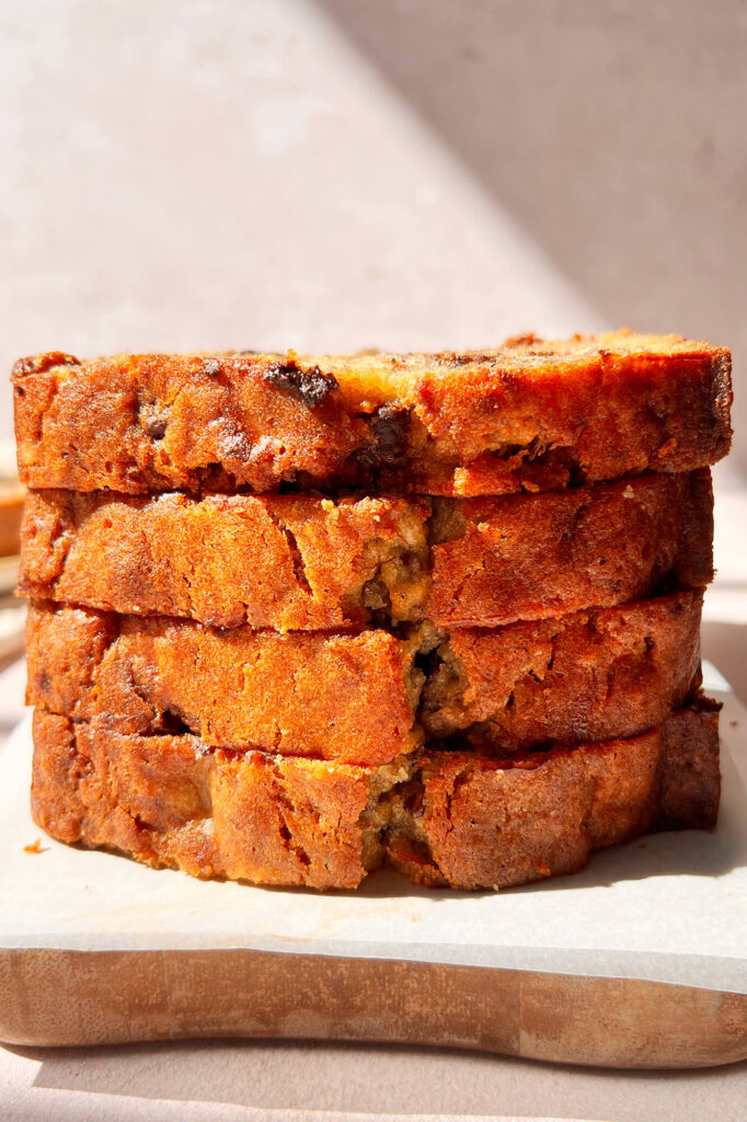 Cómo hacer Pan de plátano con chispas de chocolate