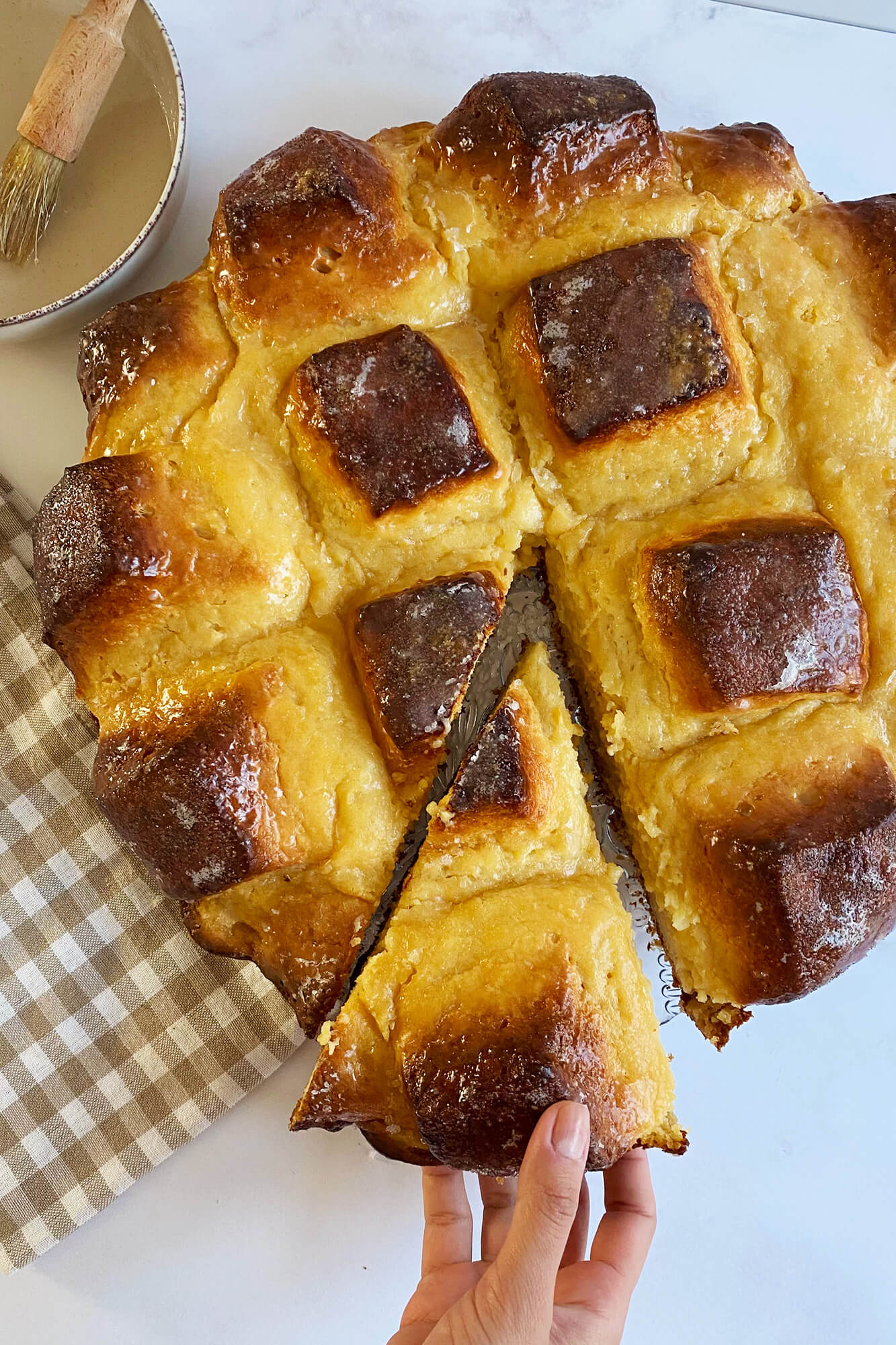 Galician larpeira bread
