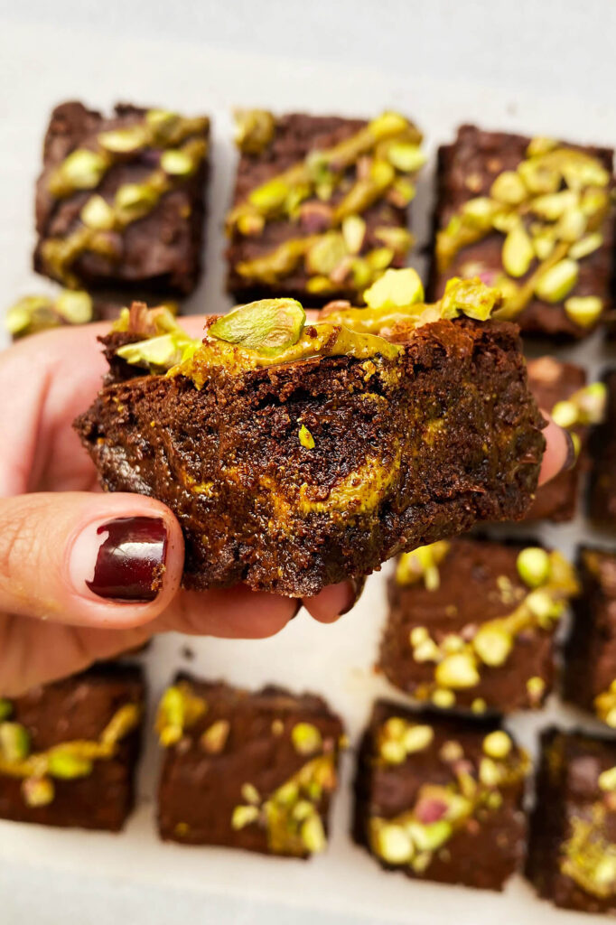 Los mejores Brownies con pistacho