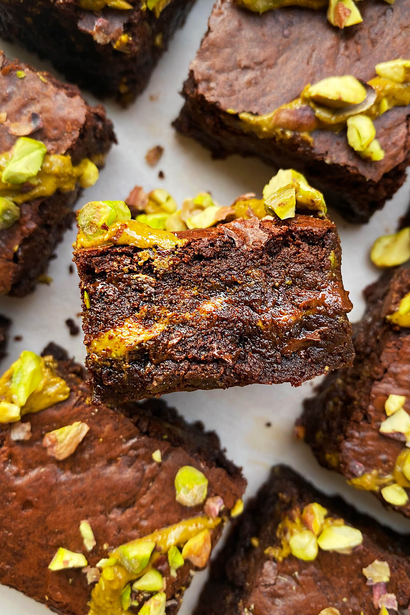 Pistachio brownies