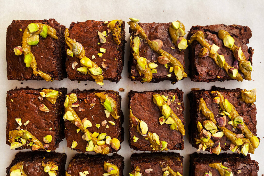 Pistachio brownies