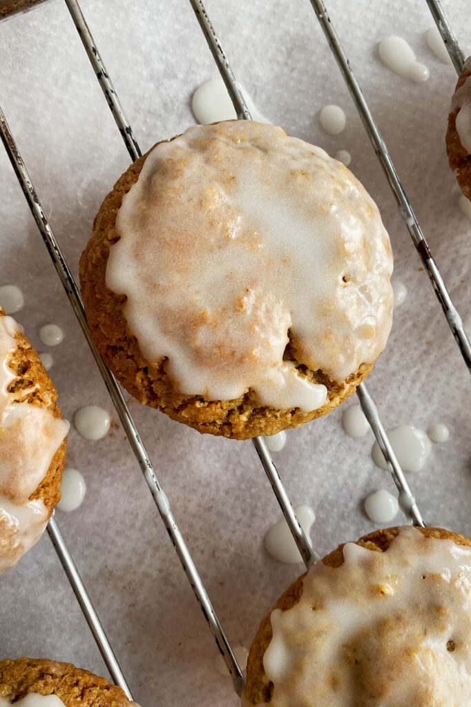 Galletas de avena glaseadas