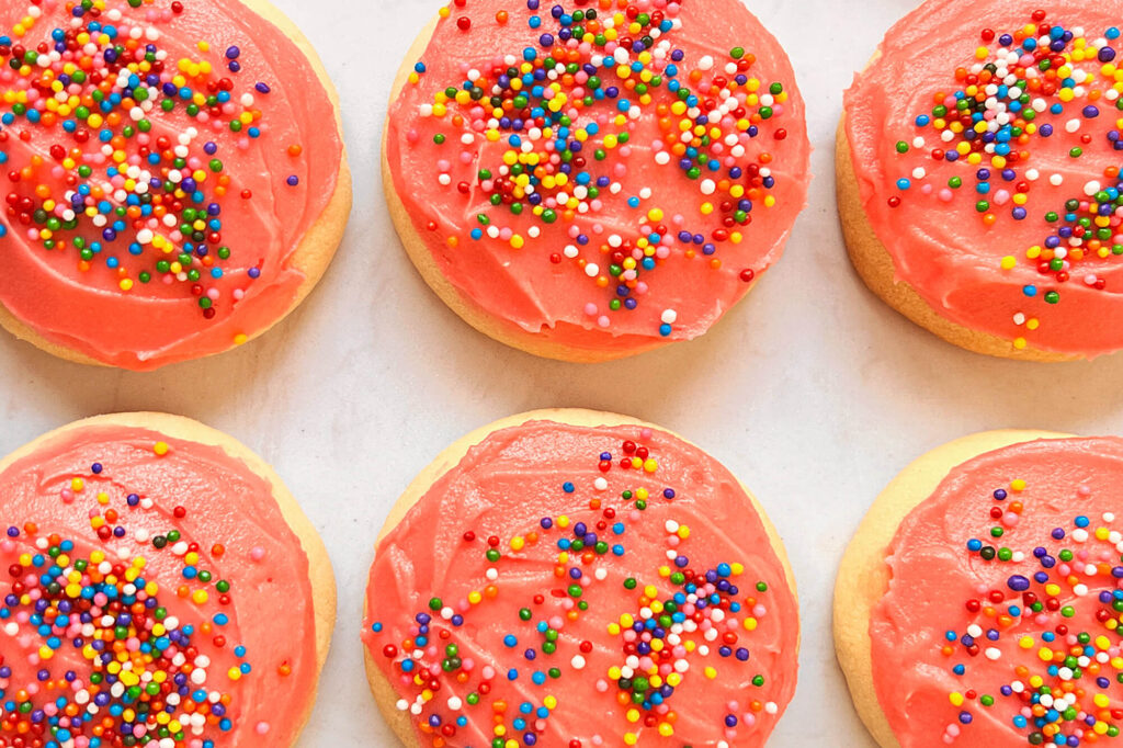 Galletas suaves de azúcar con betún